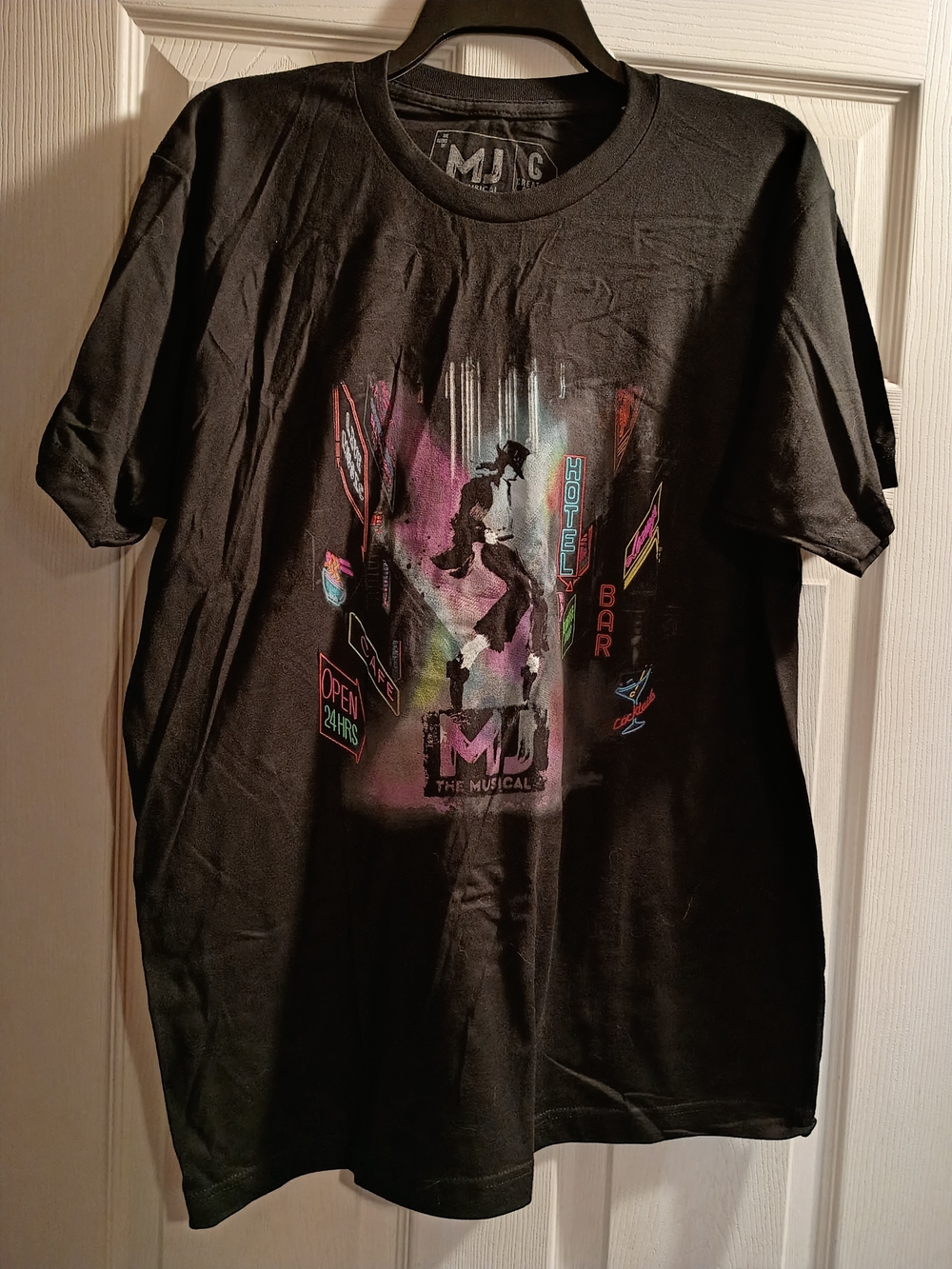 NWOT Unisex MJ The Musical Black Graphic T-Shirt